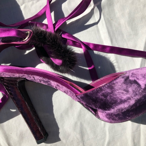 **SOLD** RARE TOM FORD GUCCI MINK PYTHON HEELS πβ¨ - Picture 6 of 11